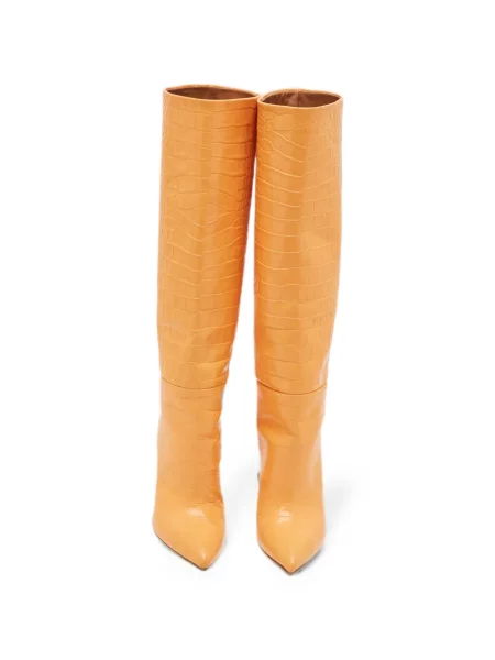 Botine Paris Texas din piele portocaliu