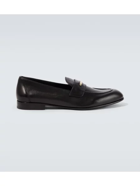 Pantofi loafer Brioni din piele negru