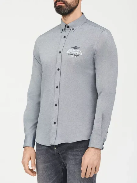 Сорочка Aeronautica Militare сіра