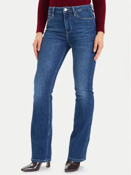 Guess Blugi Flare Fit albastru