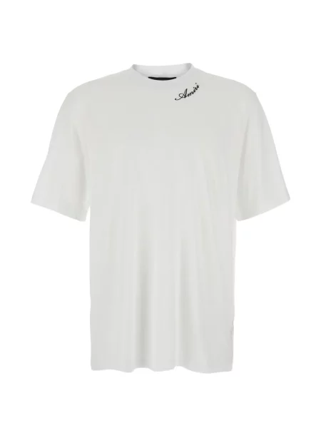 Tricou Amiri cu broderie alb