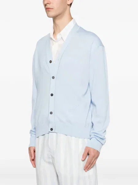 Haftowany kardigan Jacquemus niebieski