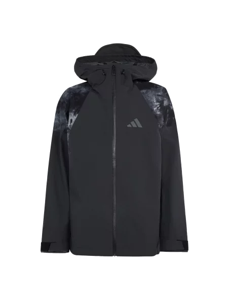 ADIDAS TERREX Μπουφάν πεζοπορίας ανθρακί μαύρο