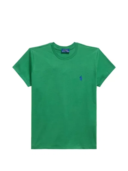 Frotir prugasta polo majica Polo Ralph Lauren s vezom plava