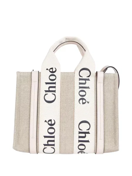 Geantă shopper Chloé cu autograf