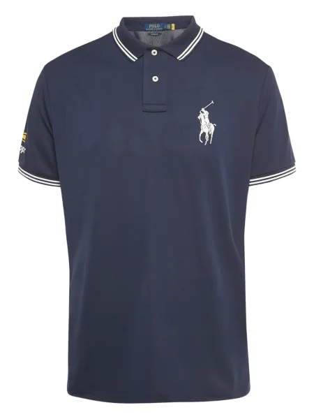 Polo Polo Ralph Lauren de lână cu dungi albastru