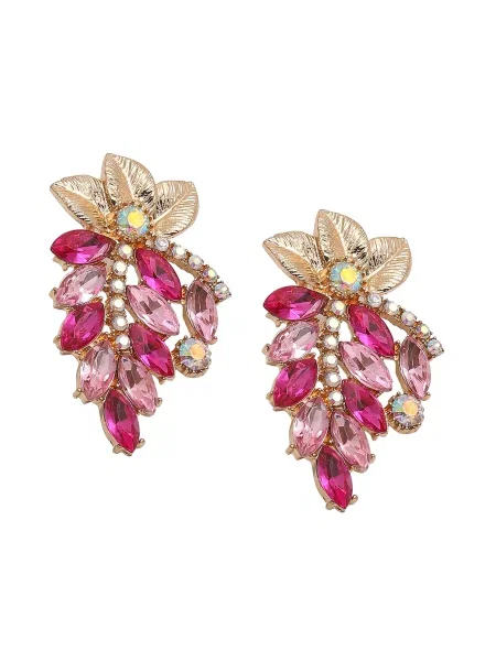 SOHI Uhani Gyatri mešane barve roza