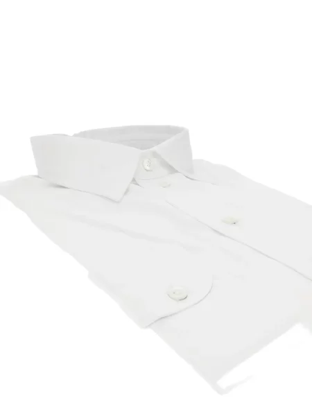 Gulerat lung cămașă Emporio Armani alb