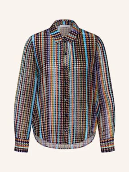 Rich & Royal Koszula Z Aksamitu blau czarna