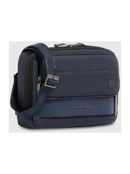 Torba crossbody Piquadro skórzana wodoszczelna niebieska