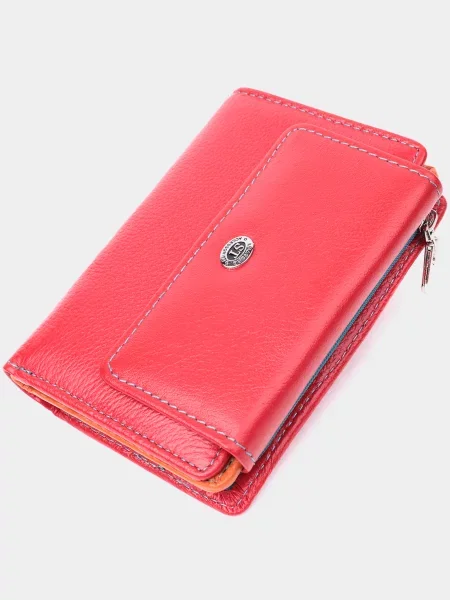 ST Leather Accessories Гаманець Шкіра червоний