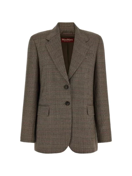 Sacou Max Mara în carouri maro