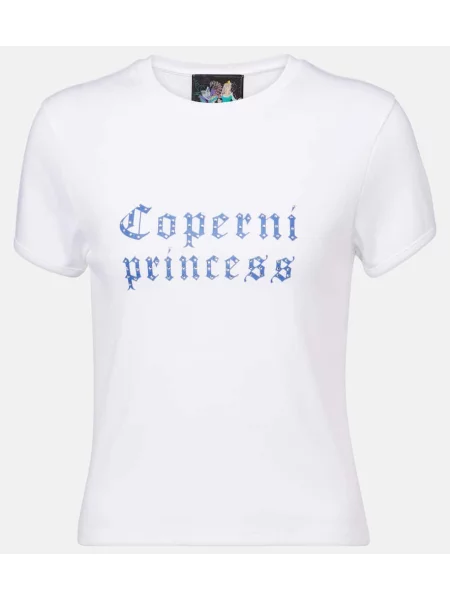Tricou Coperni din jerseu alb