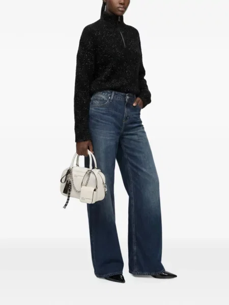 Pufos pulover Karl Lagerfeld Jeans negru
