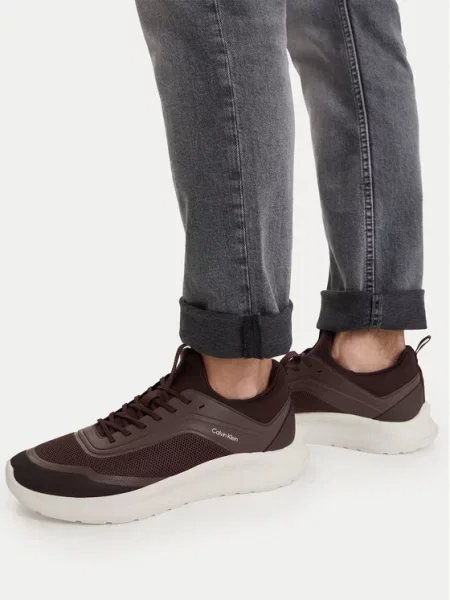 Calvin Klein Αθλητικά Light Eva Run Lace Sock Mm Σκούρο καφέ