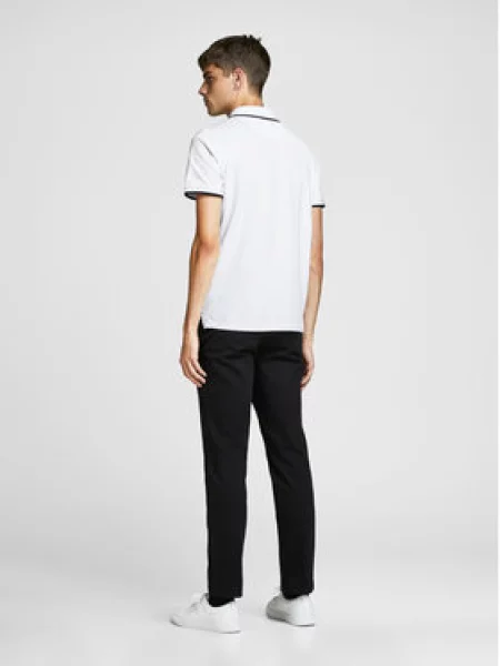 JACK & JONES Marškinėliai JJEPaulos mėlyna / juoda balta