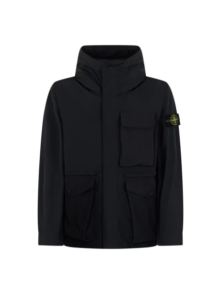 Wiatrówka Stone Island z kamieniami czarna