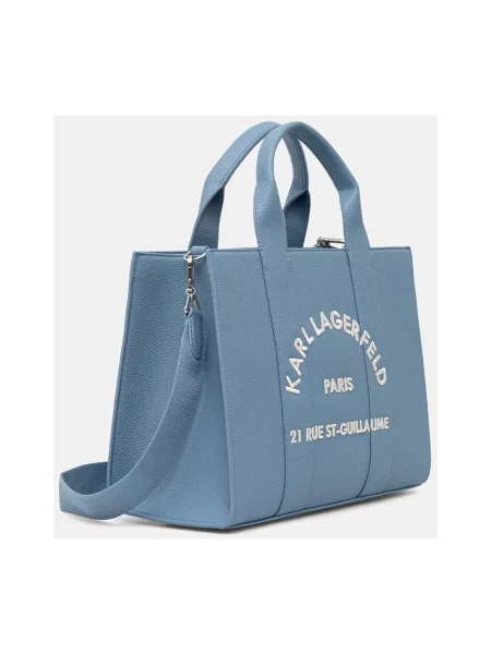 Karl Lagerfeld torebka tote z imitacji skóry K/RSG MD niebieska