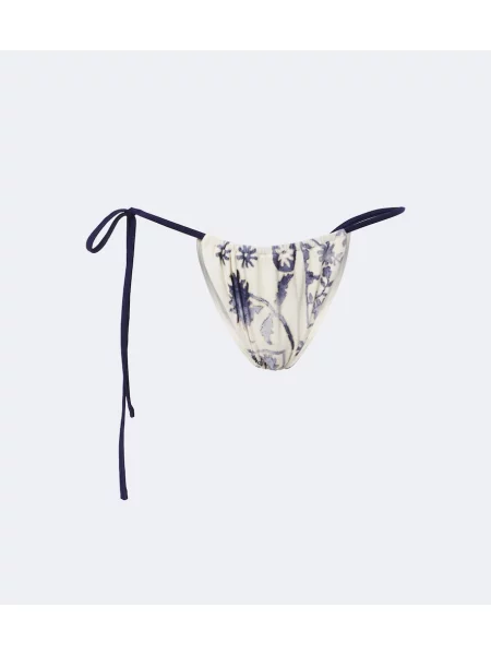 Bikini Sir cu model floral albastru