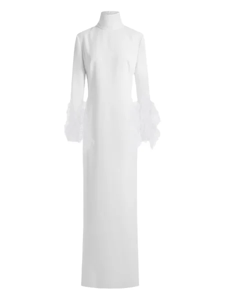 Rochie 16arlington cu pene alb