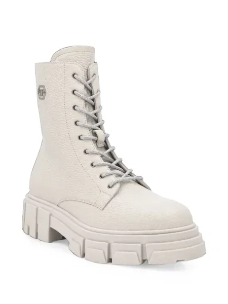 Botine Philipp Plein din piele cu imagine