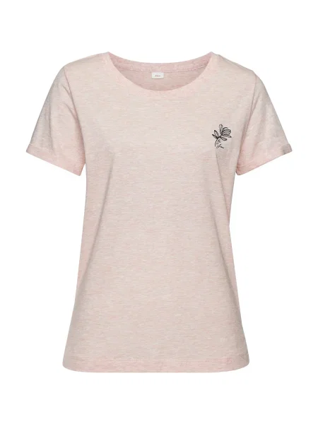 S.Oliver Tricou bej amestecat / roz negru