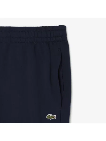 Lacoste Regularne Spodnie Dresowe Z Polaru granatowe