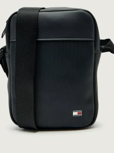 TOMMY HILFIGER Geantă de umăr negru