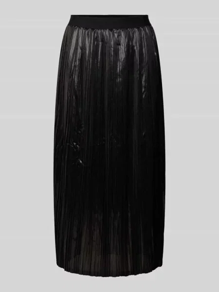 Spódnica midi z plisami model ‘Snow’ Only czarna