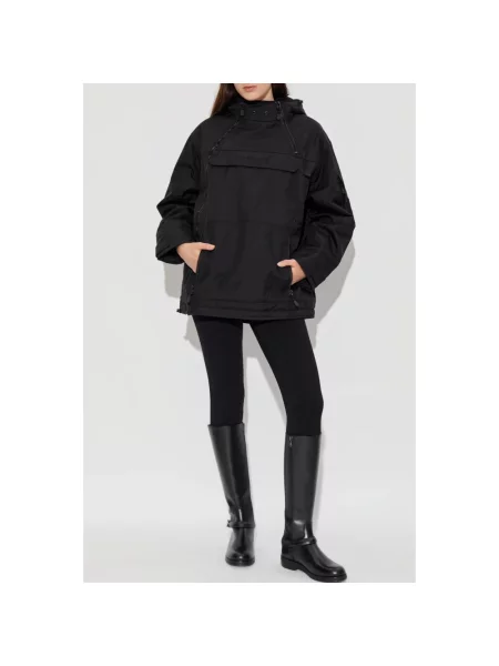 Coperni spodnie Hybrid Rib dopasowane high waist czarny
