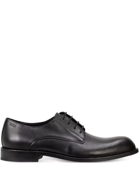 Pantofi derby Boss cu șireturi din piele negru