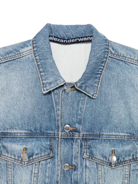 Geacă Alexander Wang zdrențuiți albastru