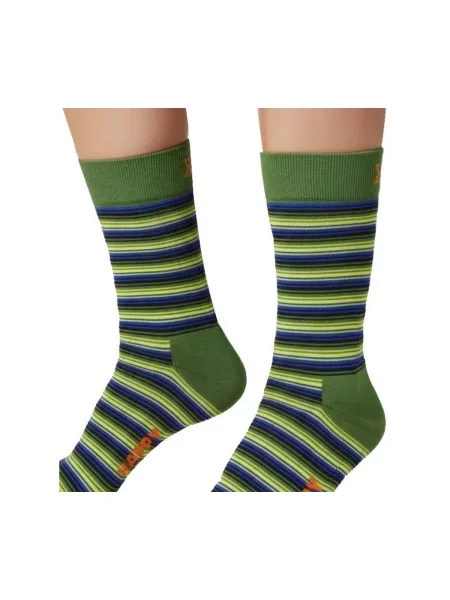Pruhované ponožky Happy Socks zelená