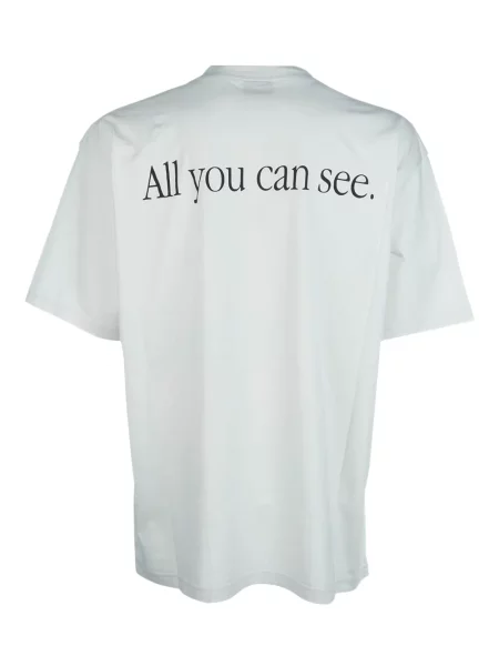 Tricou Balenciaga cu imagine alb