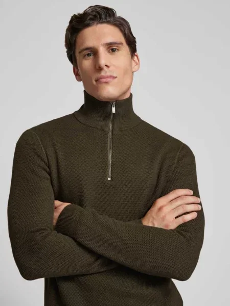 Bluza z kołnierzem z czystej bawełny model ‘BLUCHRISTER’ Jack & Jones Premium