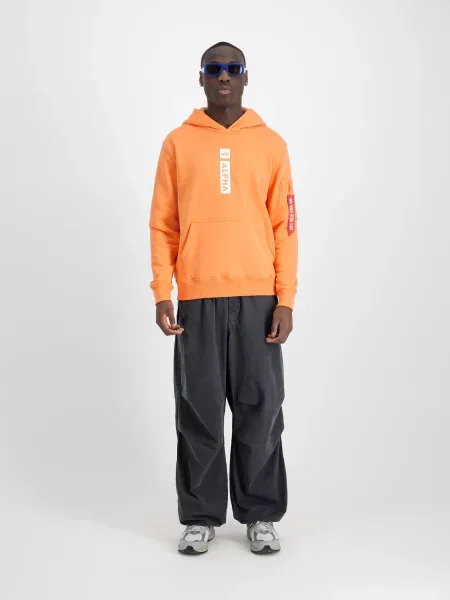 Geacă Alpha Industries cu imagine portocaliu