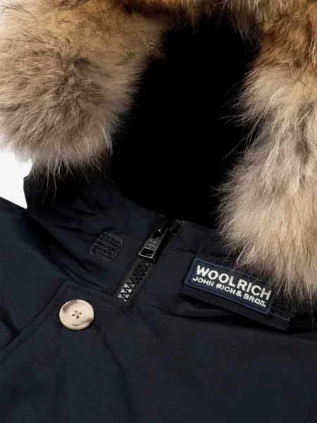 Parka dziecięca Woolrich niebieska