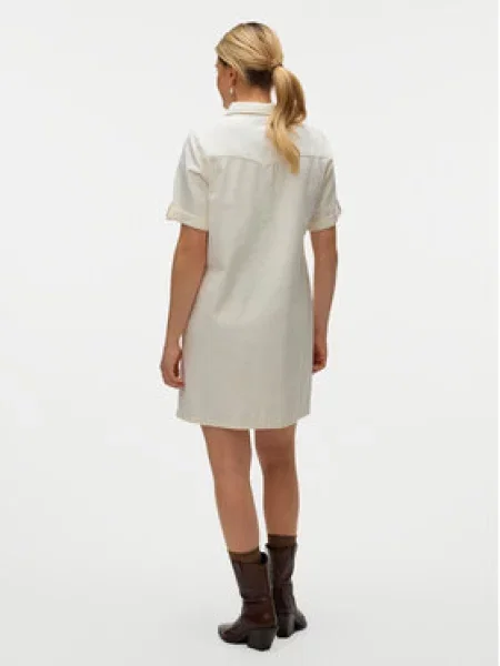 Vero Moda Džínové šaty Jennie bílá