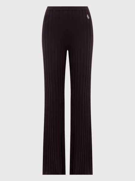 Штани в рубчик Sporty & Rich коричневі