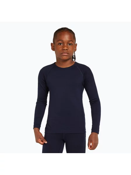 Gyerek thermoaktív pulóver icebreaker Oasis Crewe midnight navy. Méret: 8 haditengerészet