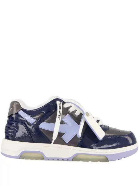 Sneakerși Off-white din piele alb