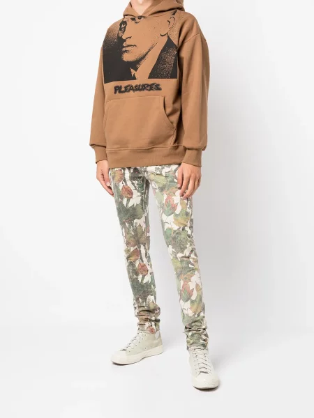 Jeansy Purple Brand z nadrukiem w kamuflażu