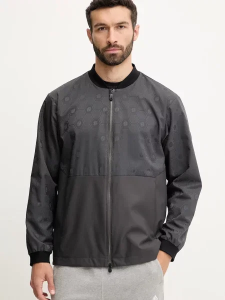 BOSS Green geacă de tranzitie gri