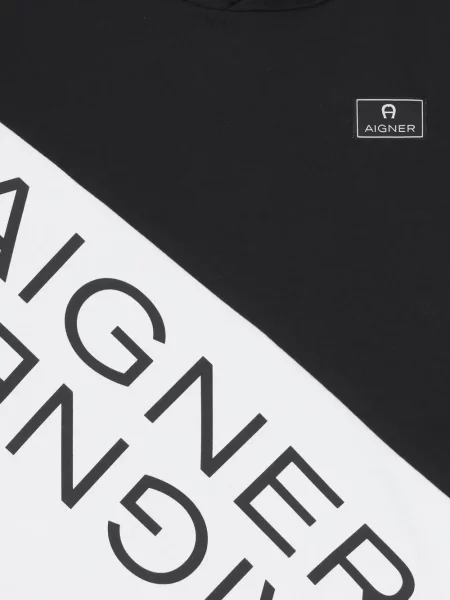 Bluza z kapturem dziecięca Aigner czarna