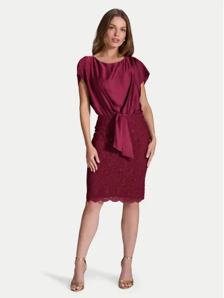 Swing Коктейлна рокля бордо