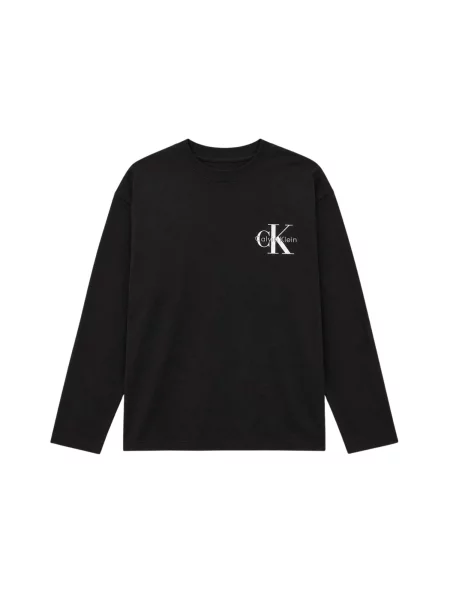 Calvin Klein Kids Tričko CALVIN KLEIN JEANS kids SMALL CHEST MONOLOGO LS T-SHIRT T-SHIRT' černá