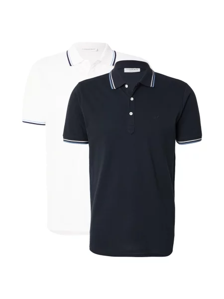 Lindbergh Tricou bleumarin alb