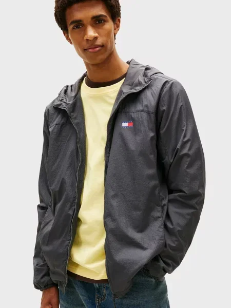 Флисовая джинсовая куртка Tommy Jeans черная