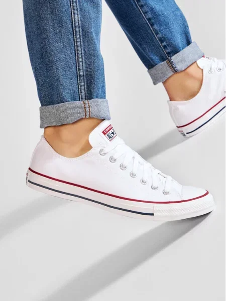 Modne superge Converse Chuck Taylor All Star Ox bela