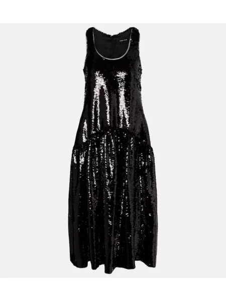 Sukienka koktajlowa Simone Rocha garniturowa czarna